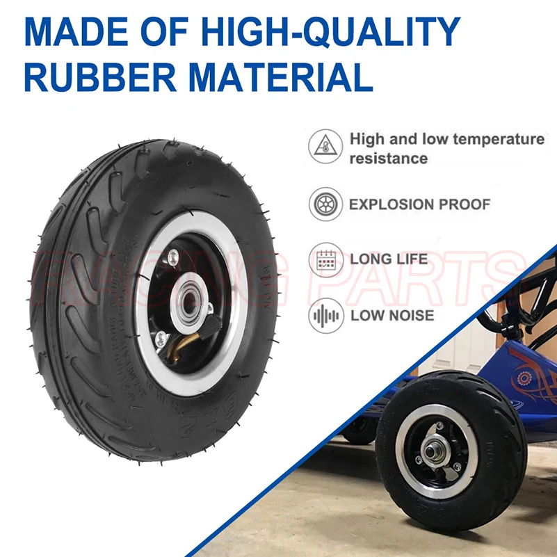 6X2 Wheels set Tire with Inner Tube Fit for Electric Scooter Wheel Chair Truck 6 inch Tyre F0 Pneumatic Trolley Cart