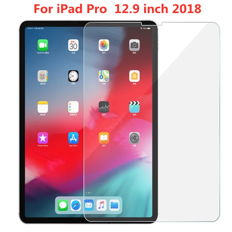 แท็บเล็ตหน้าจอป้องกันกระจกนิรภัยสำหรับ Apple iPad Pro 12.9นิ้ว2018ฟิล์มแก้ว HD