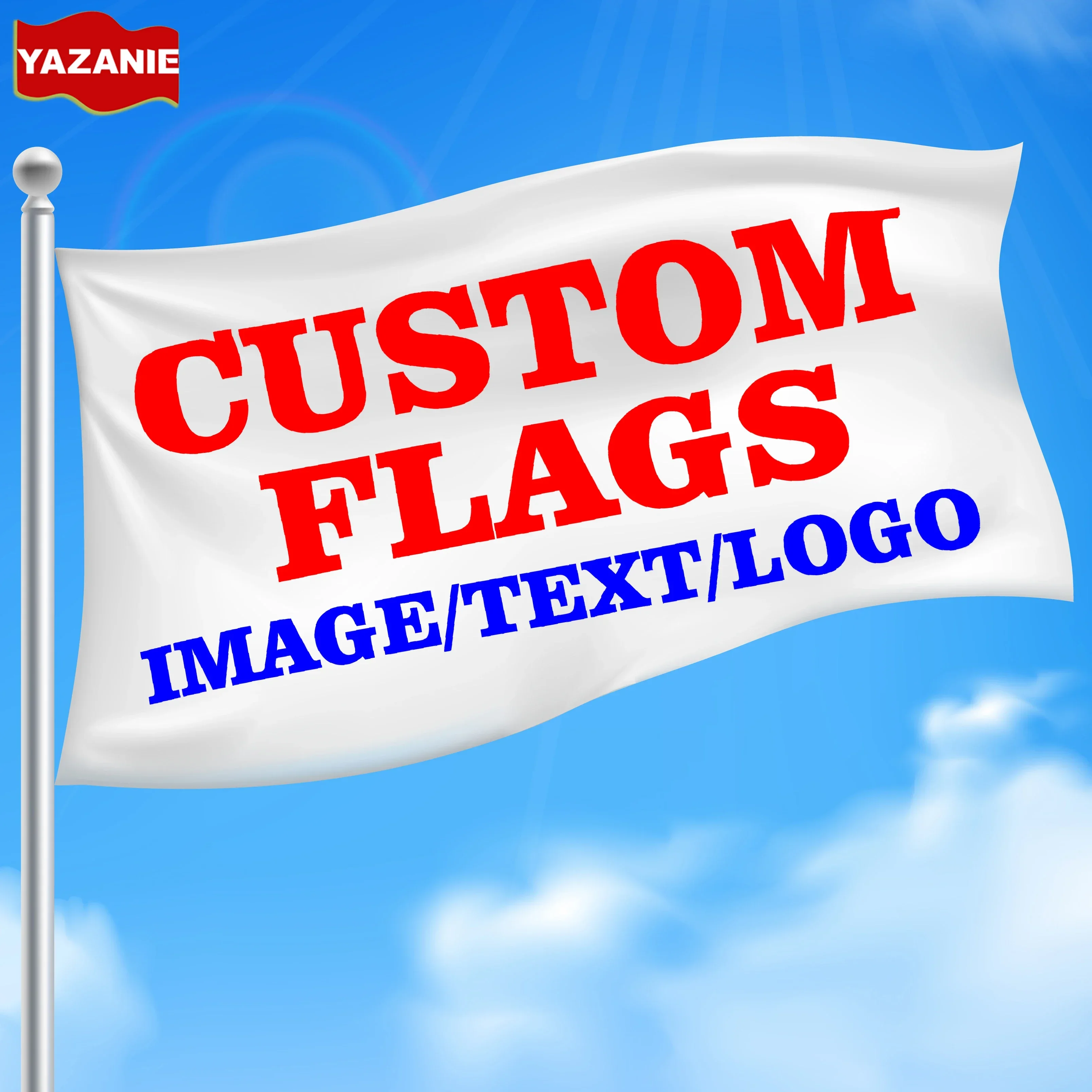 3x5ft 4x6ft 5x8ft Customized Flags Personalize Print Your Own Logo/Design/Words/Text Single Double Sided Brass Grommets Banners