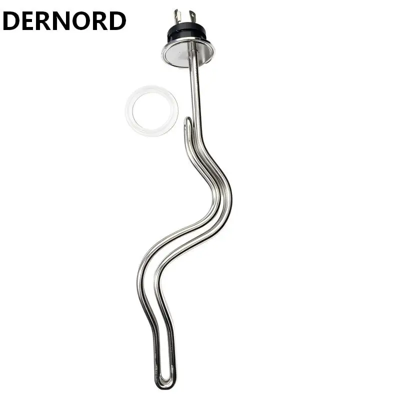 

DERNORD Homebrew Heating Element 240V 2 Inch Tri Clamp Immersion Water Heater ULWD Integrated SUS304 2.5KW/3.5KW/4.5KW/5.5KW/6.5