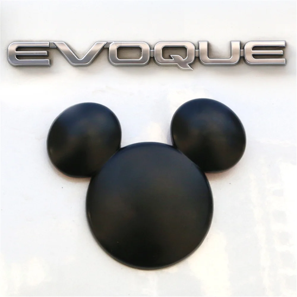 Disney Mickey mouse 3D stereo creative car Ear metal car personality car stickers Mickey Minnie Cars decorative stickers Gifts