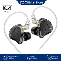 KZ ZS10 Pro 2 Metal Earphone HIFI In Ear Bass Earbud 4-Level Tuning Switch Headphone Sport Monitor Sound Noise Reduction Headset