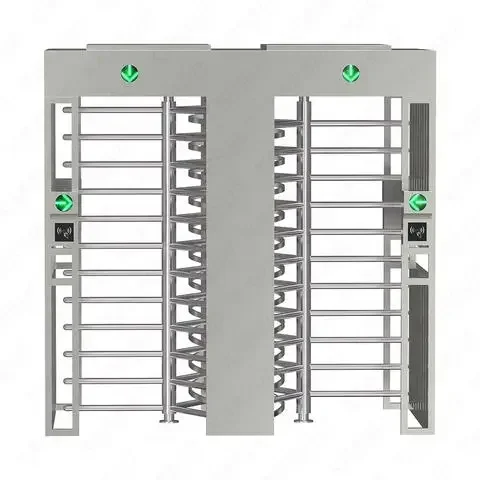 التحكم في الوصول RFID الارتفاع الكامل باب واحد الباب الدوار SUS 304 بوابة الباب الدوار الدوار