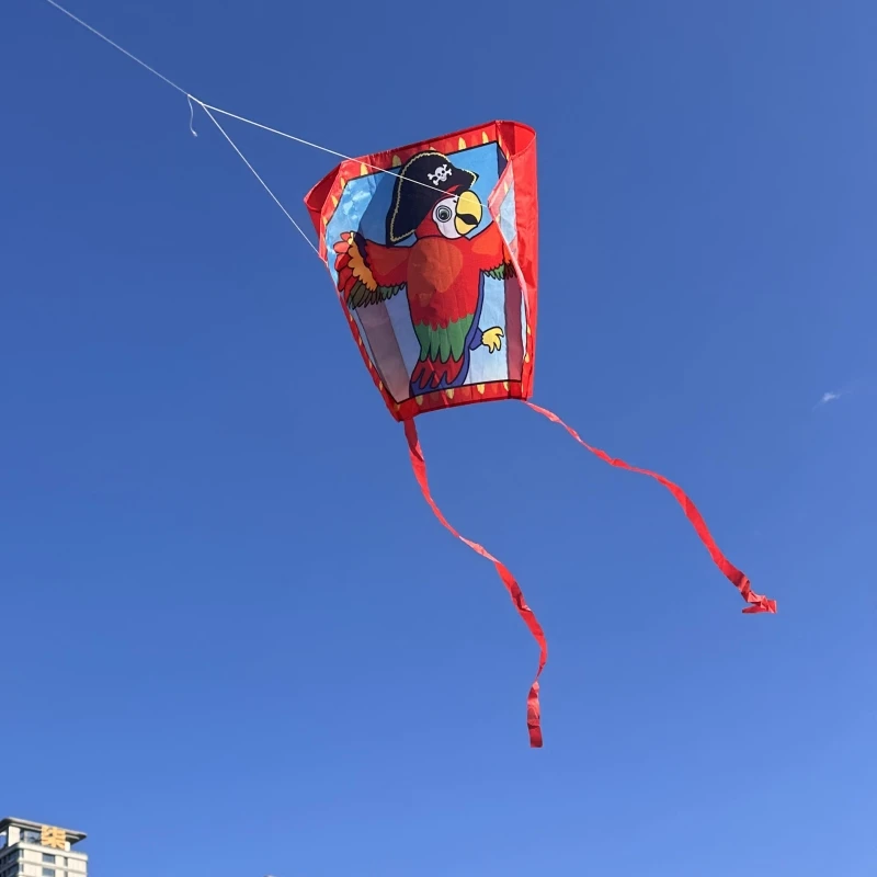 ว่าวพกพาสำหรับเด็ก วัสดุริปสต็อป ว่าวเล่นลม ว่าวไนลอนราคาถูก