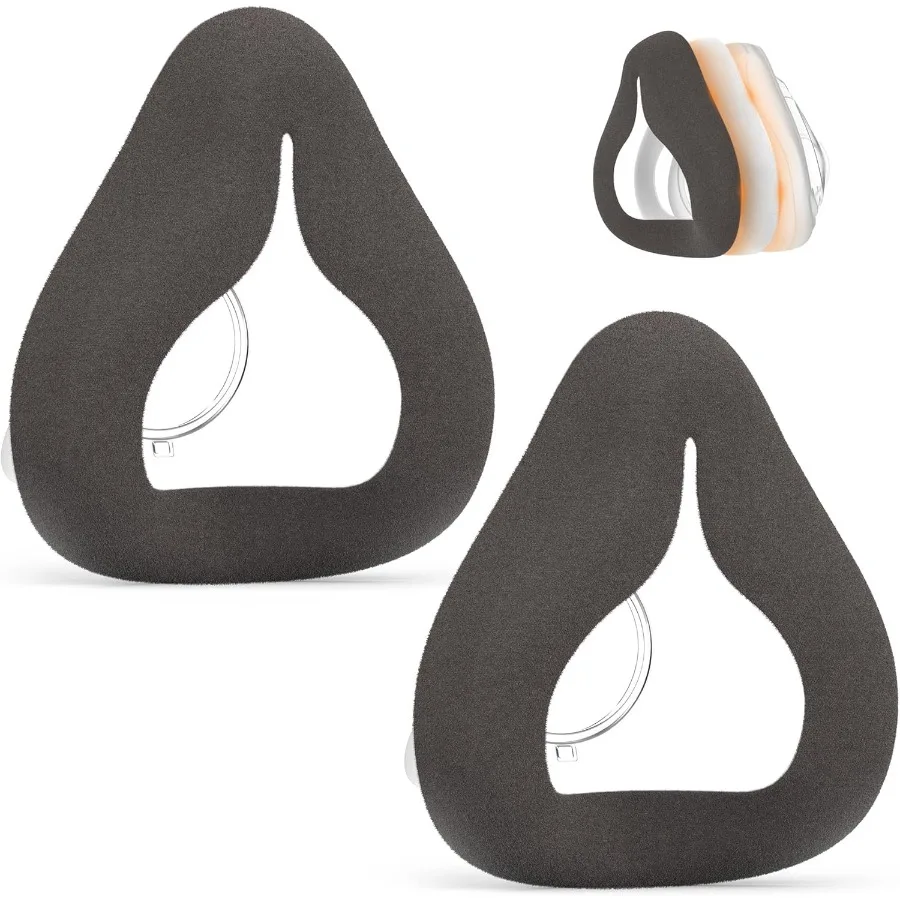 

2 Packs Improved Cushion for Airfit F20 and Airtouch F20 Medium 3in1 Hybrid Design with Silicone Sponge and Velvet Fabric Soft