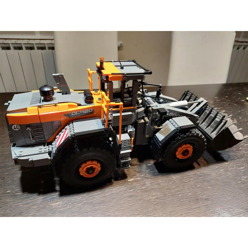 

MOC-154471 Новый загрузчик Doosan DL420-7, строительные блоки, модель 2617 деталей, MOC, креативные строительные блоки для мальчиков и детей на день рождения, игрушка