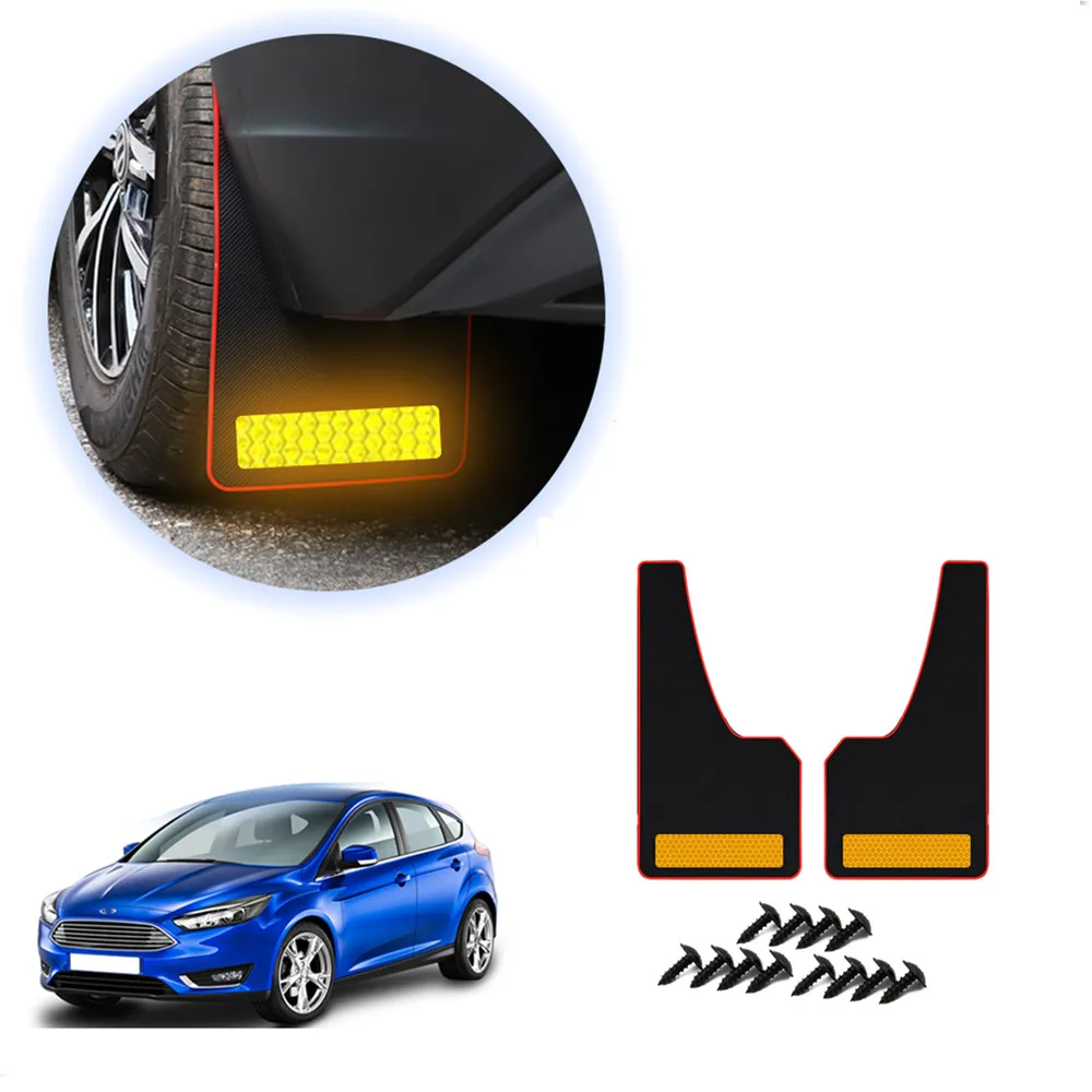 

Mud Flaps Universal 2pcs Set Mudguard For All Car Front Rear Protection Fender Accessories Carbon Fiber Mudflaps