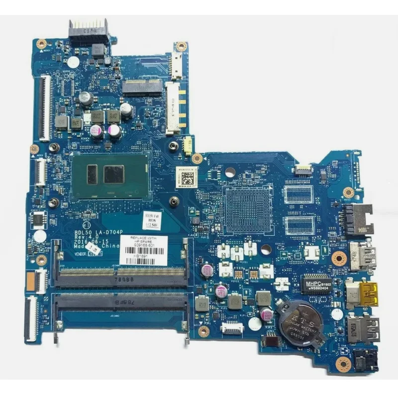 DBL50 LA-D704P Laptop Motherboard for HP 15-AY CPU I5 6200U Integrated DIS Notebook Mainboard Motherboard CPU and RAM Combo