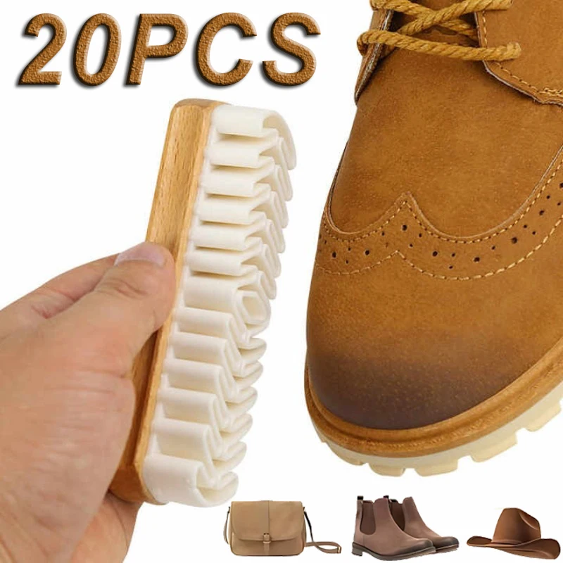 20PCS Shoe Brush Tumbled Leather Shoes Suede Brush Eraser Cleaning Anti Buckskin Suede Shoe Brush Suede Rhubarb Boot Brush