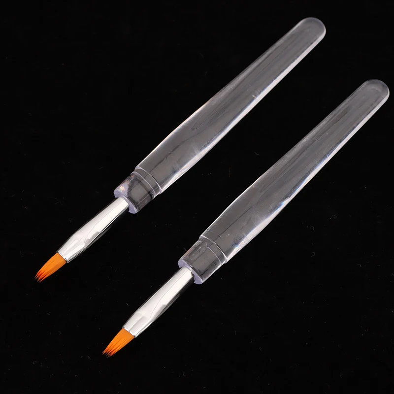 5/10Pcs Portable Disposable Lip Brush Lipstick Brush With Cover Transparent Rod Single Makeup Concealer Lip Gloss Brush