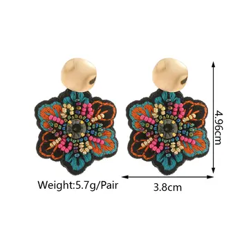 8 best sales أقراط متدلية مرصعة بأحجار الراين - №1