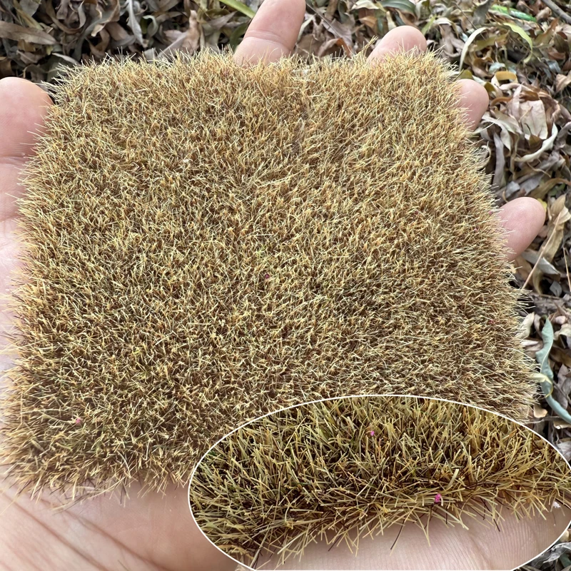11*11 cm Micro landschap grasgras model kan worden met de hand gescheurde gazon grasclusters tuinscène decoratie trein spoorwegindeling