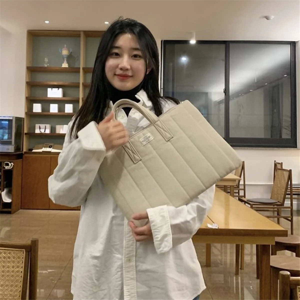 N18R عادية بسيطة لون نقي حقيبة كمبيوتر محمول في الهواء الطلق مكتب السفر دراسة الكمبيوتر اللوحي حقيبة التخزين لأجهزة الكمبيوتر المحمول 11 13 14 بوصة أ