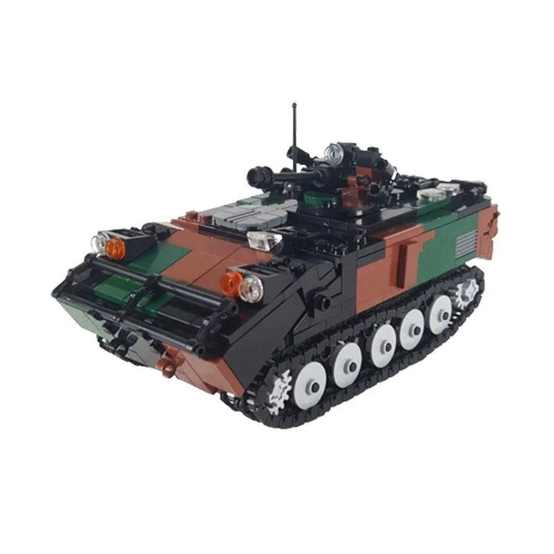 Building Block French Infantry Fighting Vehicle Troop Transport Tank Assembly Weapon accommodate 7 warriors Model Bricks Toys