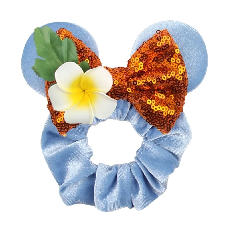 Disney Oren Hair Accessories Scrunchies Voor Meisjes Pailletten Strikjes Hoofdband 2024 Vrouwen Trip Diy Haaraccessoires