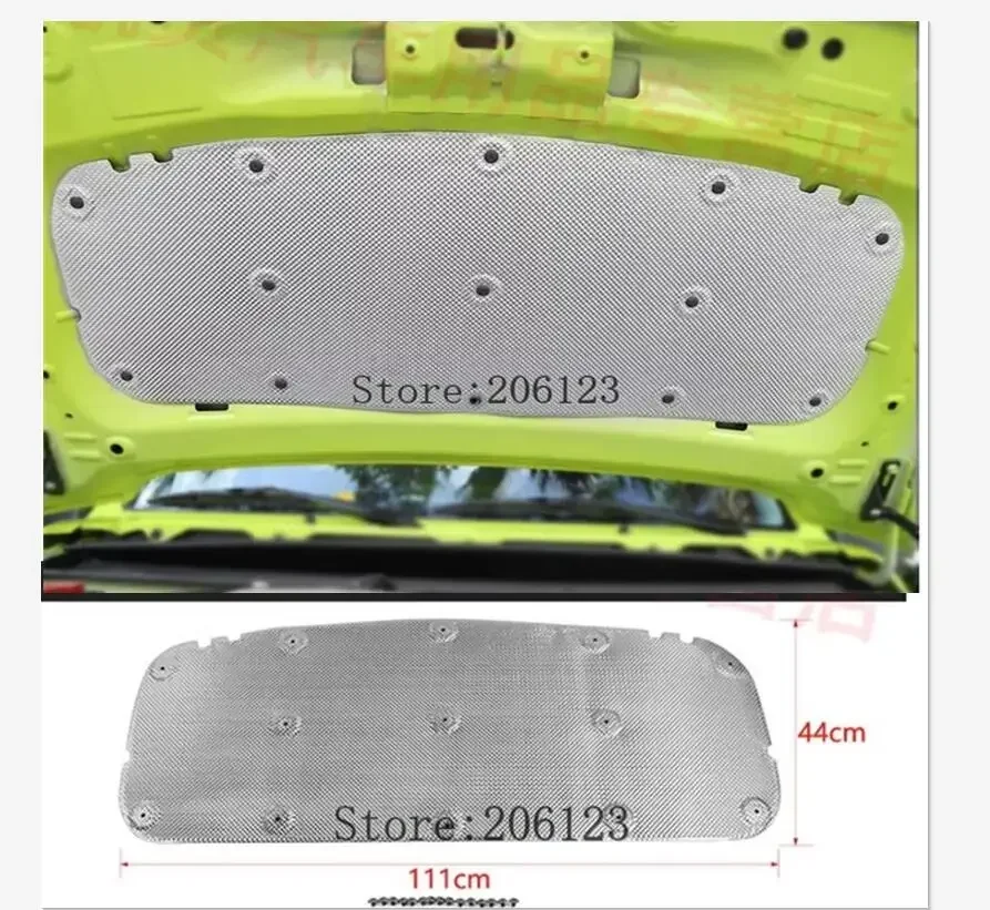 2019 2020 2021 23 For Suzuki Jimny Car Front Hood Engine Firewall Mat Pad Cover Deadener Heat Sound Noise Insulation