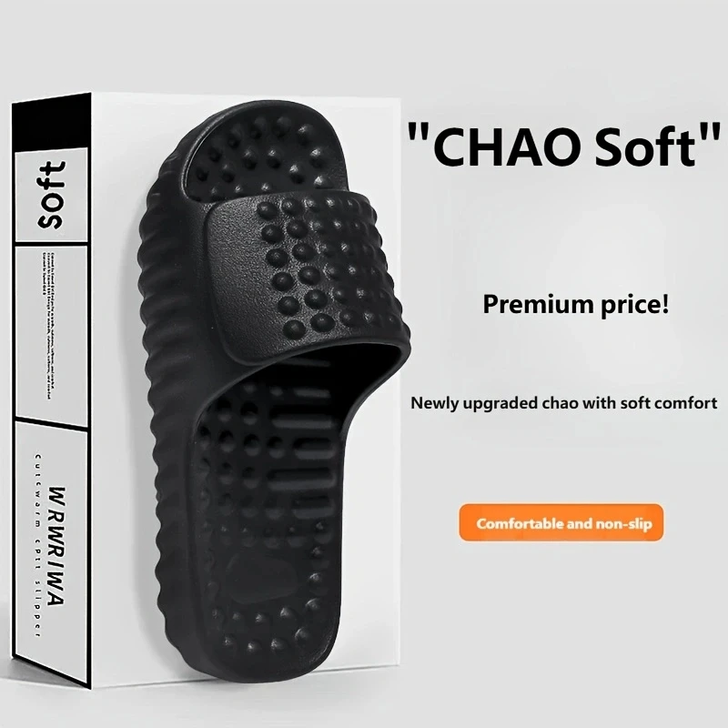 Men EVA Massage Slides Acupoint Foot Massage Slippers Non Slip Thick Sole Indoor Bathroom Casual Fashion Sandals