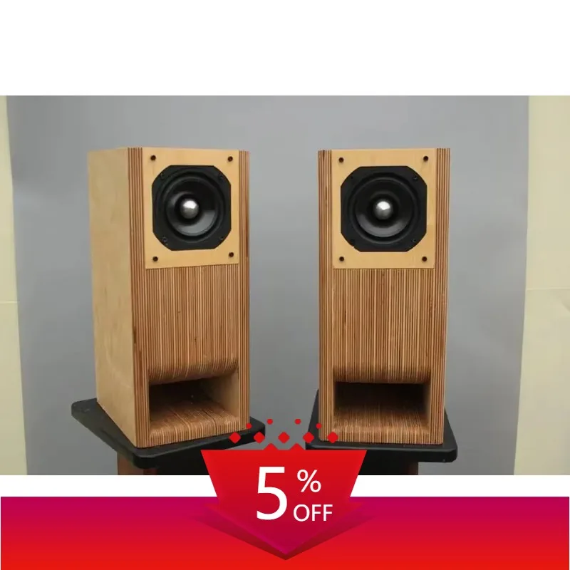 

Y-031 4 Inch Full Frequency Maze Speaker Empty Box Bookshelf HiFi Amplifier A Pair Of DIY Custom