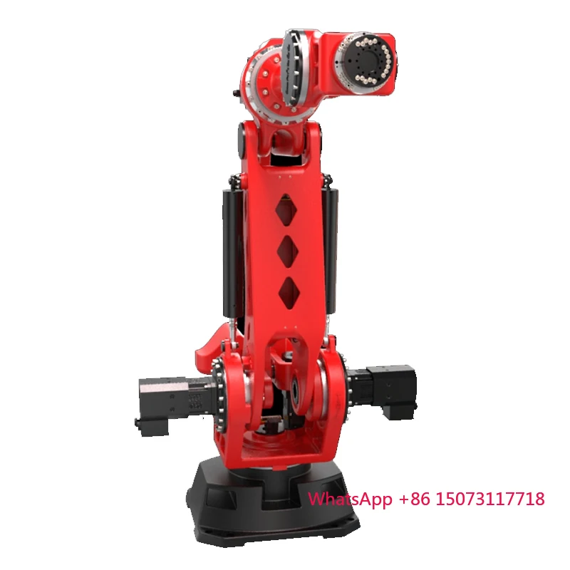 Venda quente 500kg carga útil 3050mm braço span universal 6 eixos articulado robô industrial braço plc motor servo-unidade elétrica ip40