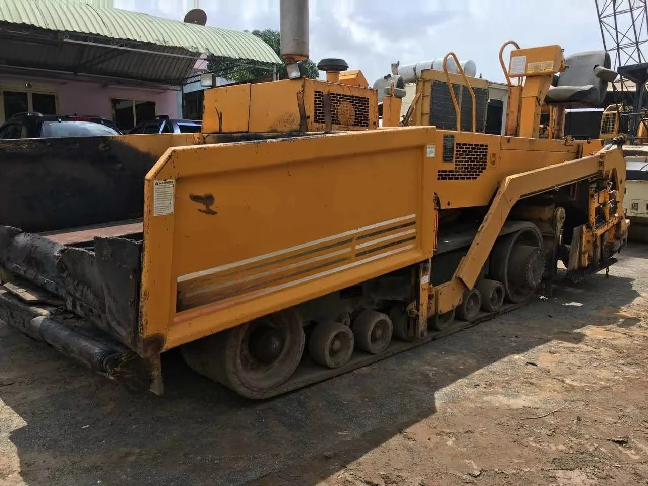 483x152,4x52 Gummikettenplatten Typ PF5510 von Blaw Knox für Pflaster-/Beton-/Asphaltverlegemaschinen, Bagger-Offset