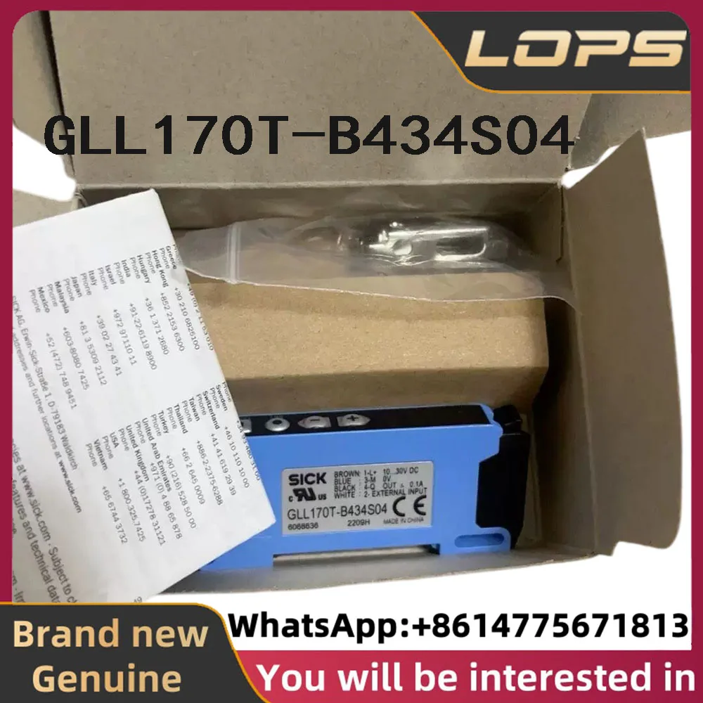 GLL170T-B434S04 Brand new original SICK Fiber optic amplifier GLL170T-B434 sensor, Order number  6068636, welcome to consult