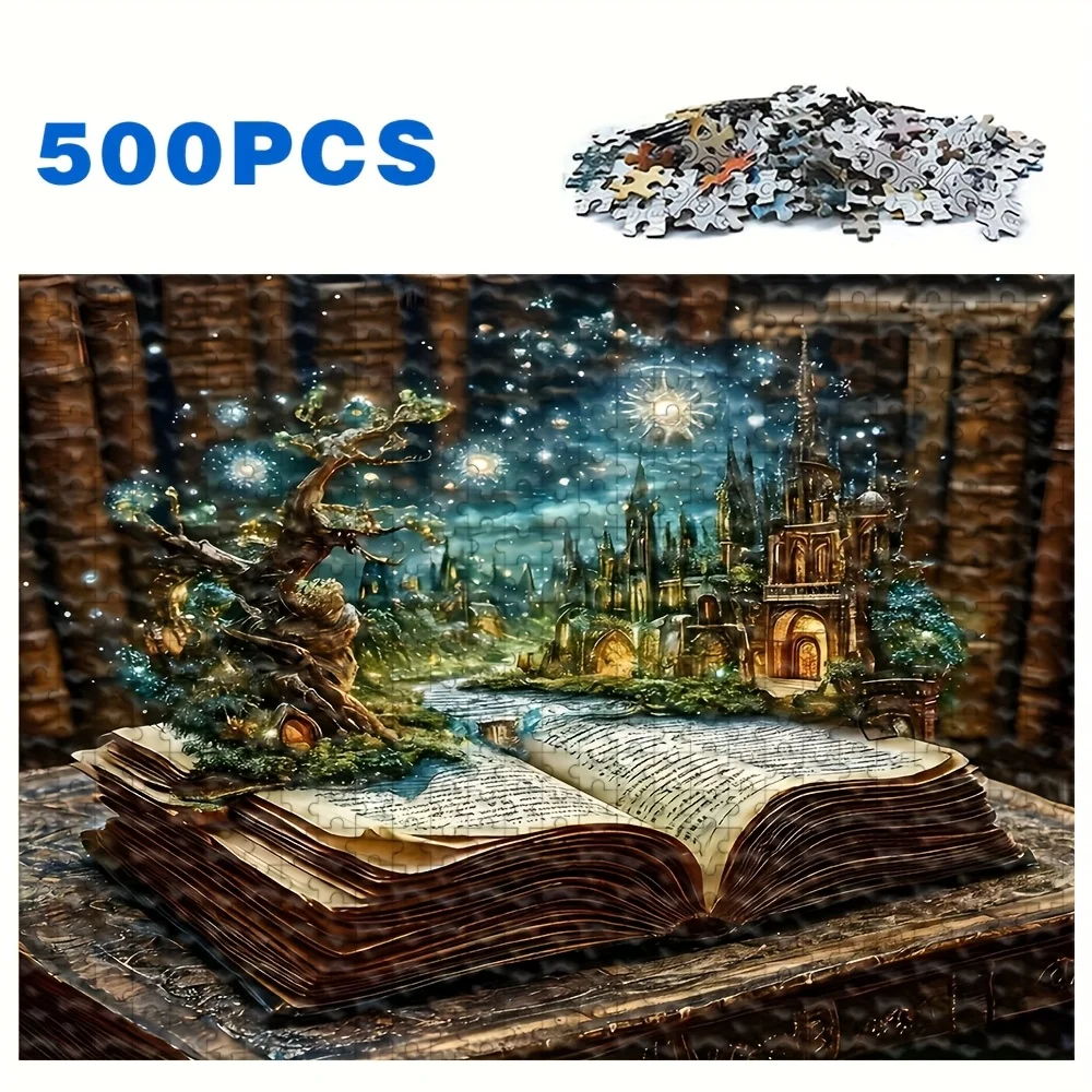 500/1000pcs Adult Jigsaw Puzzles Suitable for Adults & Challenging Family Game Night - Large-Scale Project with Complex Patter