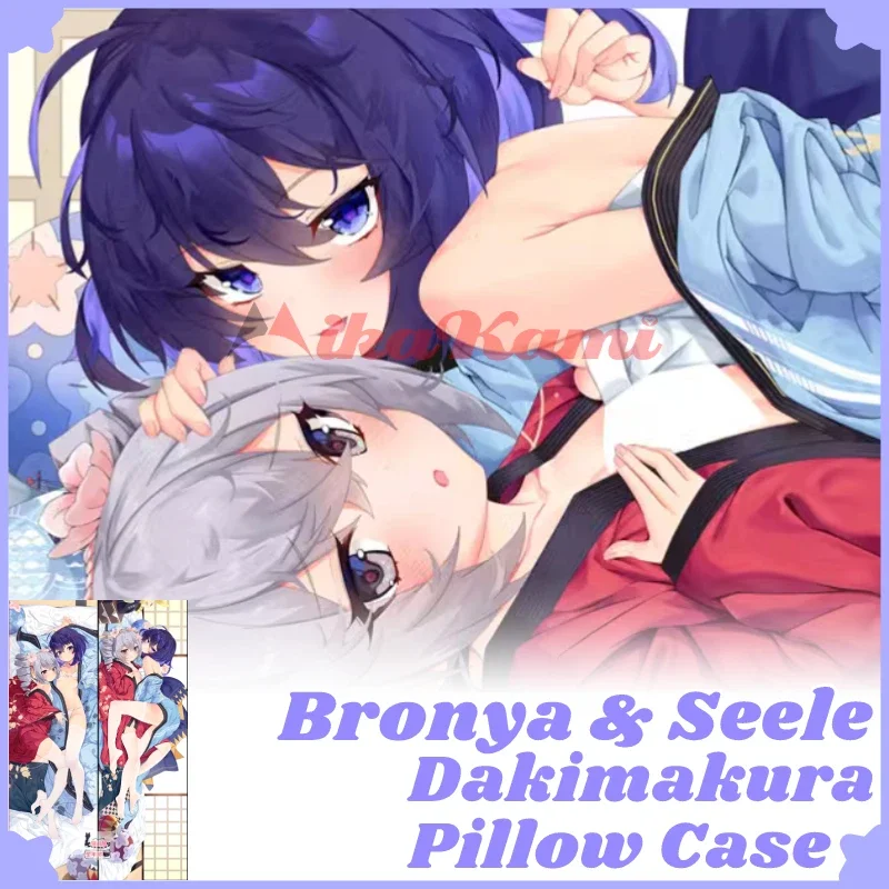 

Bronya Seele Dakimakura Honkai Impact Pillowcase Full Body Hugging Sexy Pillow Case Otaku Cushion Cover Home Bedding Decor Gift