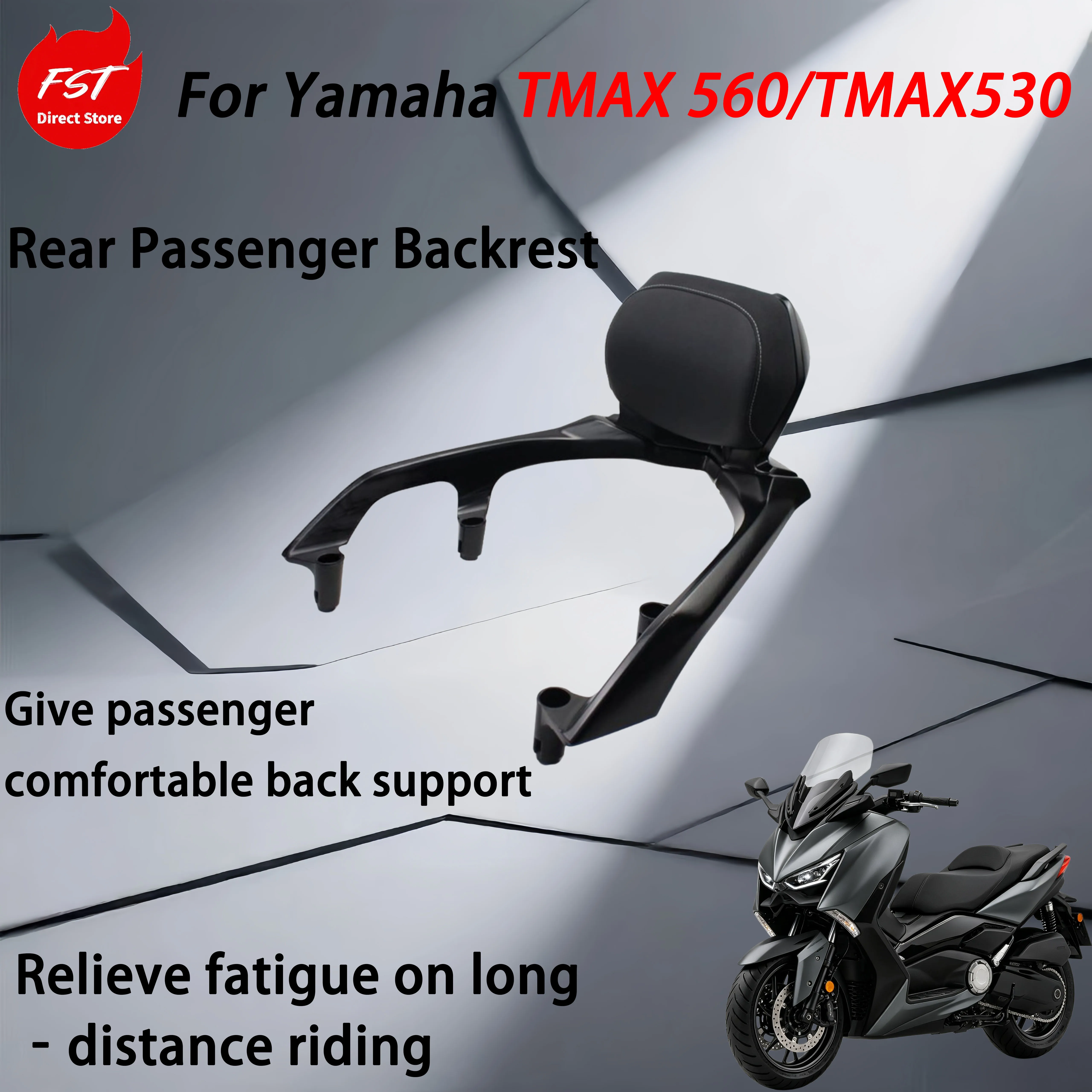 For Yamaha TMAX 560/TMAX530 modification accessories - motorcycle rear seat aluminum rear shelf handrail luggage rack