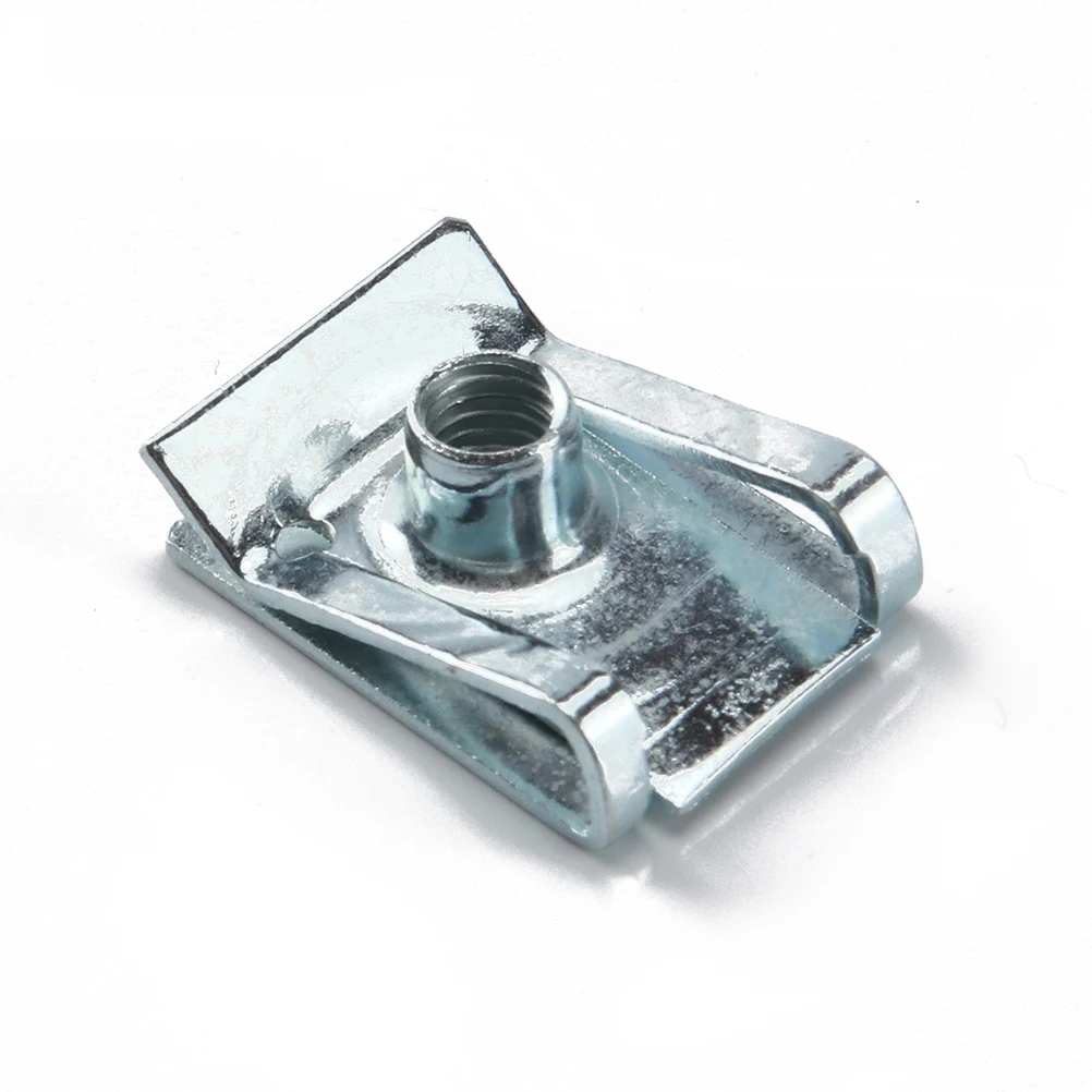 

120pcs U Nut Fasteners Manganese Steel Spire U Clip For Motorcycle Fairing Bodywork Panel Bumper Dashboard Wire Cable