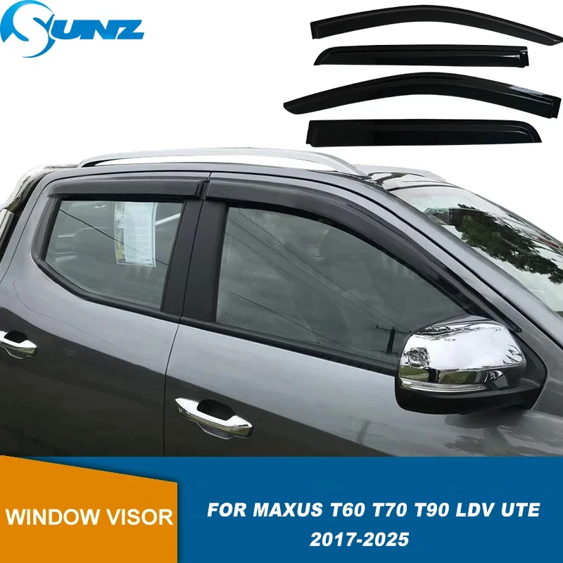 Weather Shield Window Visor For Maxus T60 T70 T90 Ldv Ute 2017 2018 2019 2020 2021 2022 2023 2024 2025 Rain Sun Guard Deflector