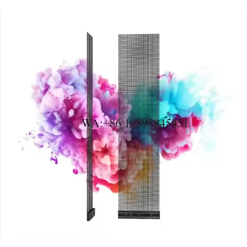 WMWMNU Indoor Adhesive Flexible LED Film Crystal Screen Display Panel LED Film Screen for Glass