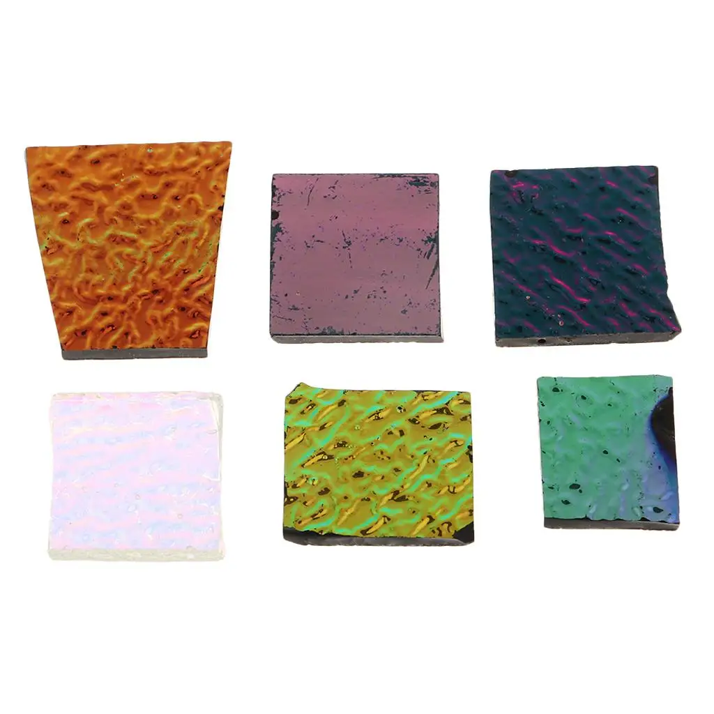 28g Fusible Glass Dichroic Glass Scraps coe90 for DIY Jewelry Making