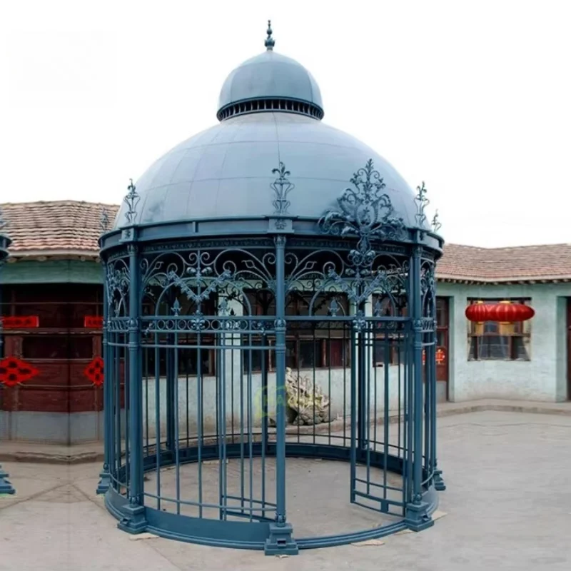 Large Outdoor Hot Sale Wrought Iron Birdcage Gazebo