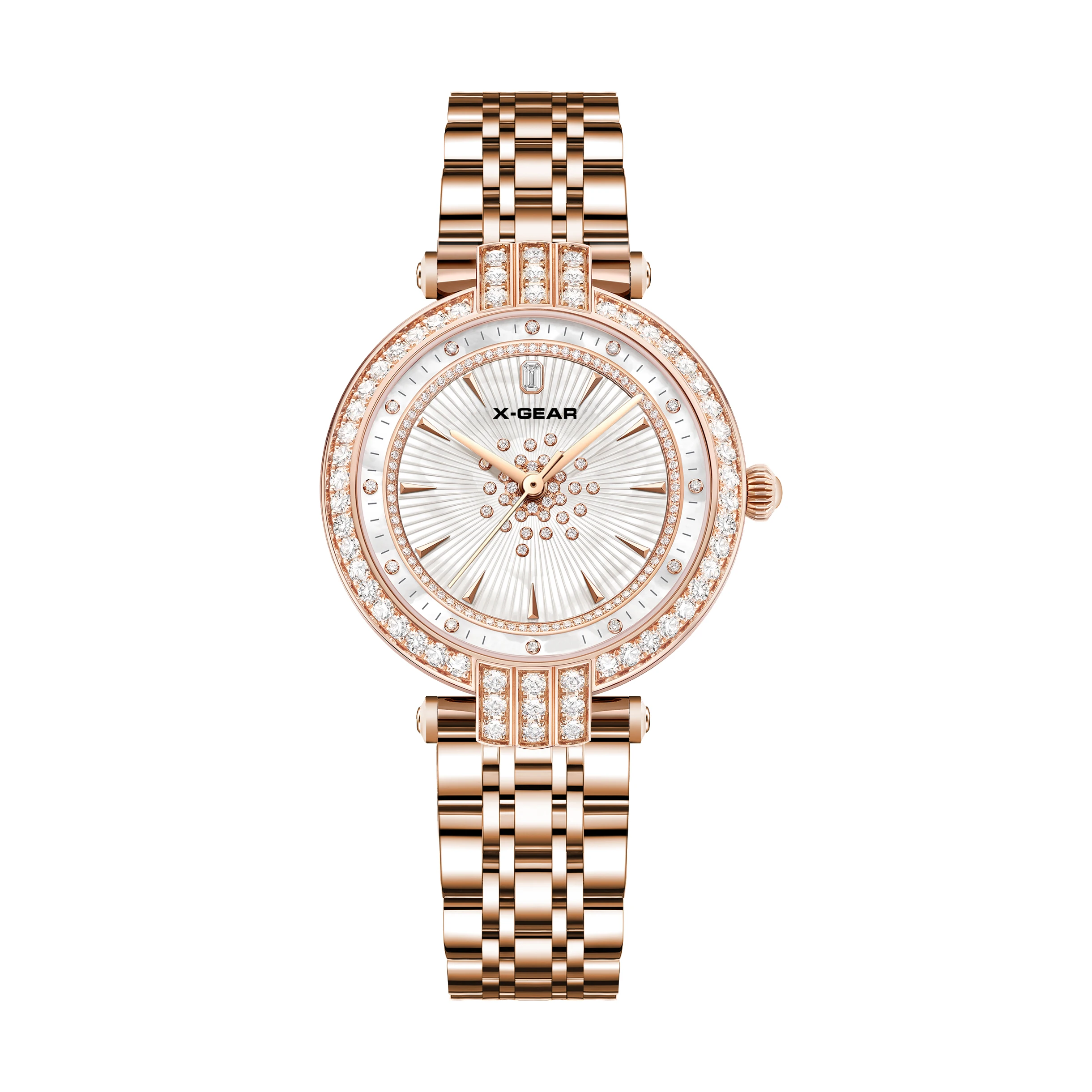 Luxury Rhinestone Women's Watch Fashion Quartz Timepiece with Stainless Steel Strap Sparkling Gift for Ladies