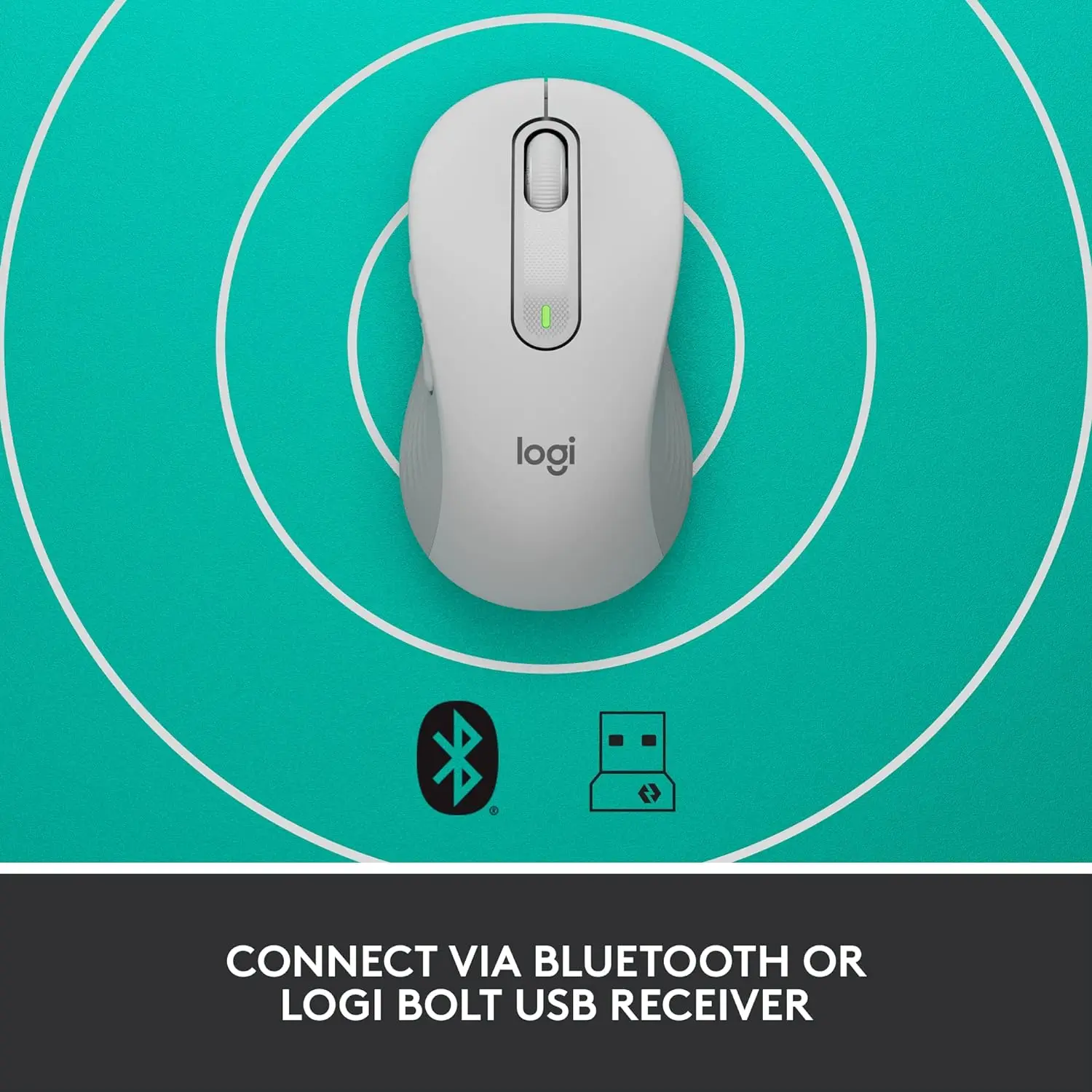Logitech Anyhwere3s/ M650/M650L/M750 Mouse Nirkabel Senyap - Kompatibel dengan Bluetooth, Sempurna untuk Perangkat Kantor, Plug and Play, Tidak