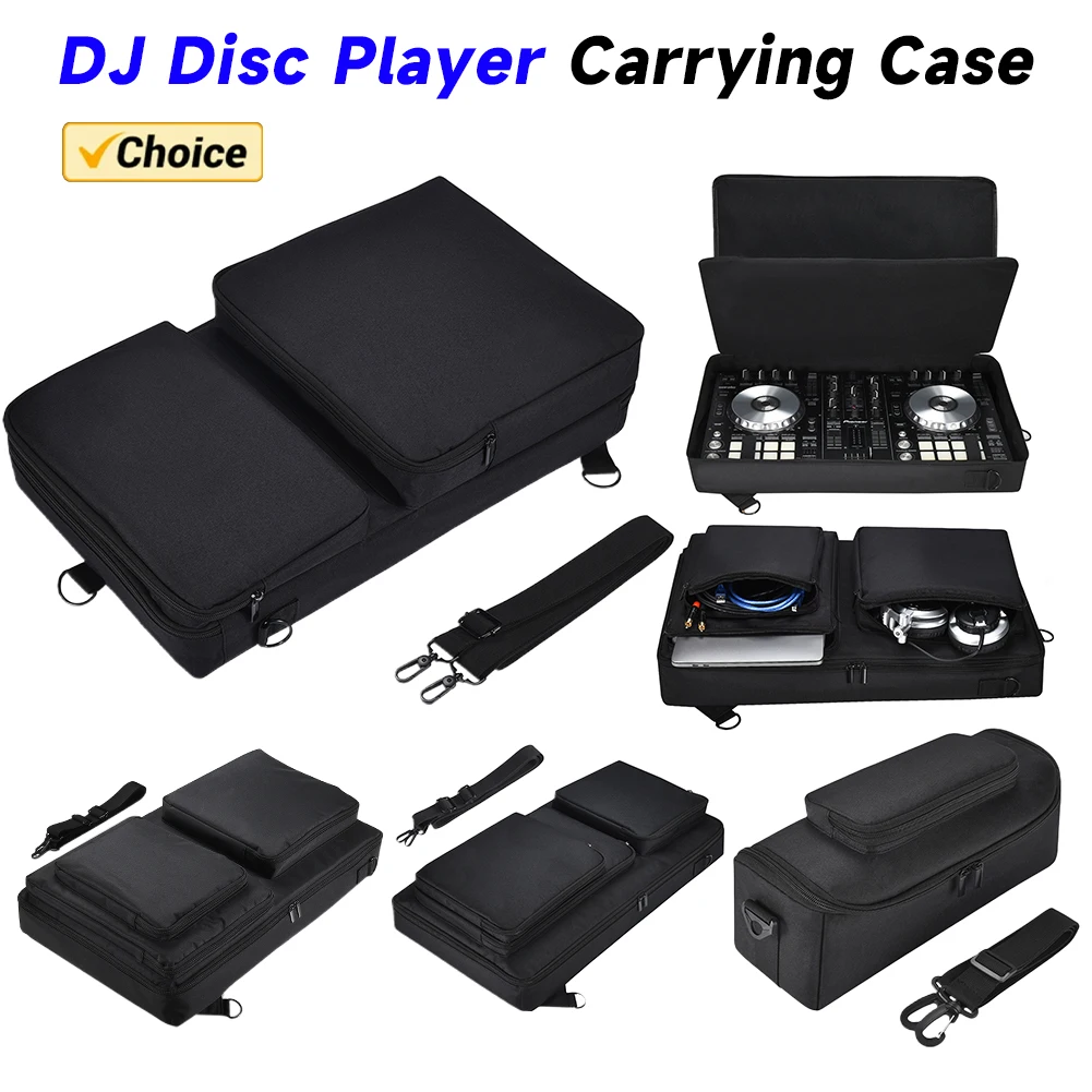 

Portable Protective Case Dustproof Turntables Protective Case Scratch-resistant with Sholder Strap for Pioneer DDJ-400 DDJ-FLX4