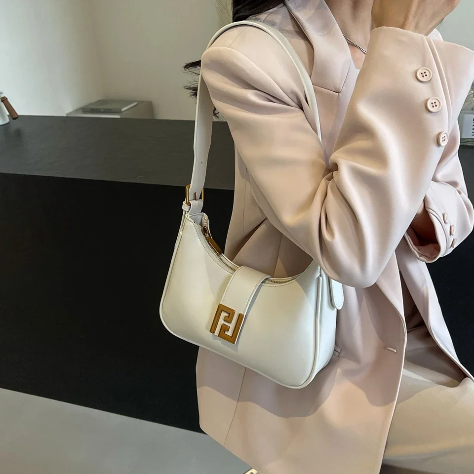 VC Fashionable Woman\'s Shoulder Bag Luxury Brand Purses and Handbags Designer PU Leather Crossbody Bags for Women Underarm Bag