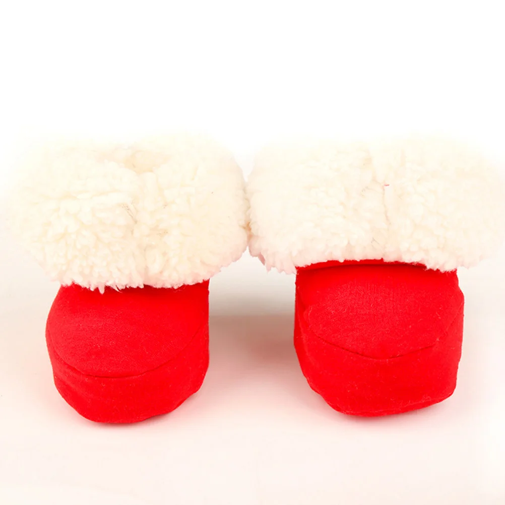 1 par de zapatos de bebé de algodón forrados, calzado cálido de invierno para niños pequeños, Material transpirable respetuoso con la piel, interior y exterior para bebés