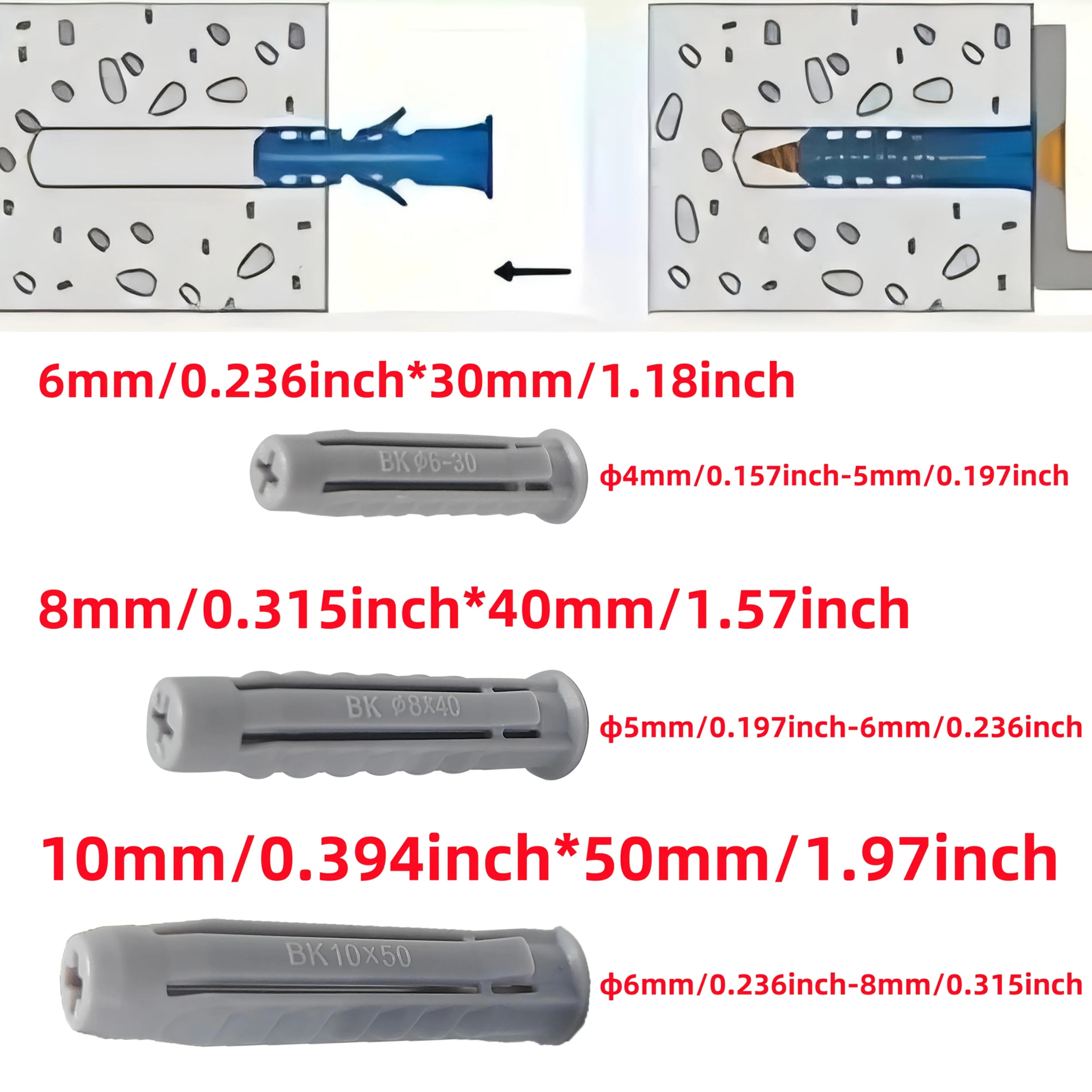 50-Piece Heavy-Duty Plastic Expansion Plugs - Leak-Proof Threaded PE Pipe Plugs for DIY & Construction image 3