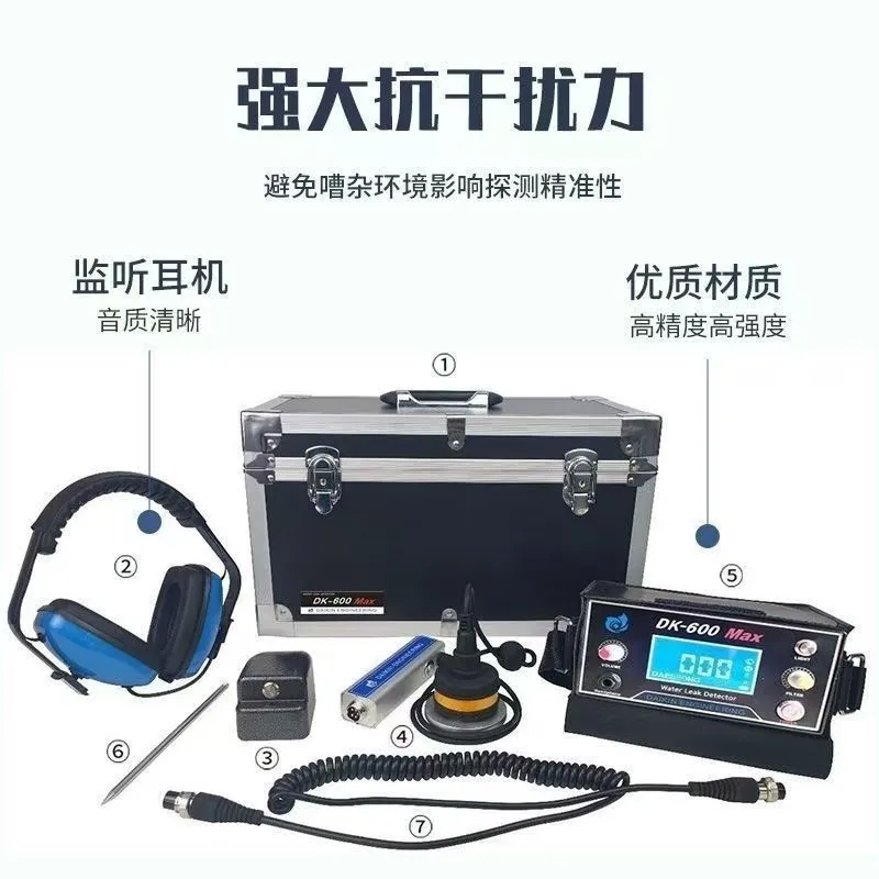 SG-0215 Smart Home Underfloor Heating Water Pipe Leak Detector Machine Ultrasonic Water Leak Tester