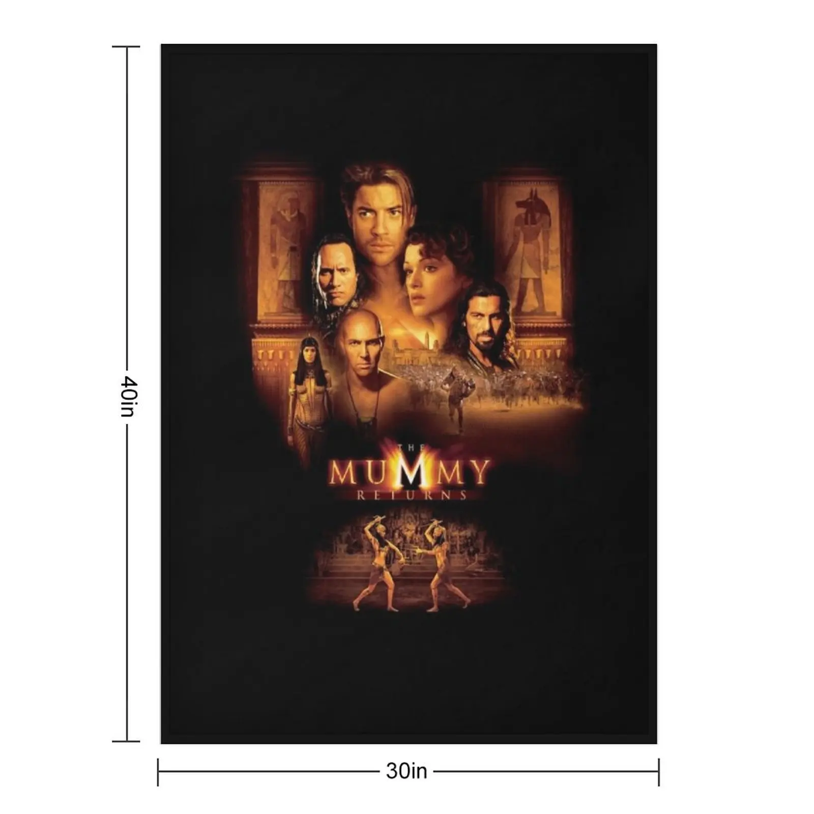 Copia de Key Art of THE MUMMY RETURNS (2001) رمي بطانية أنيمي البطانيات للطفل الشتاء أسرة البطانيات والبطانيات