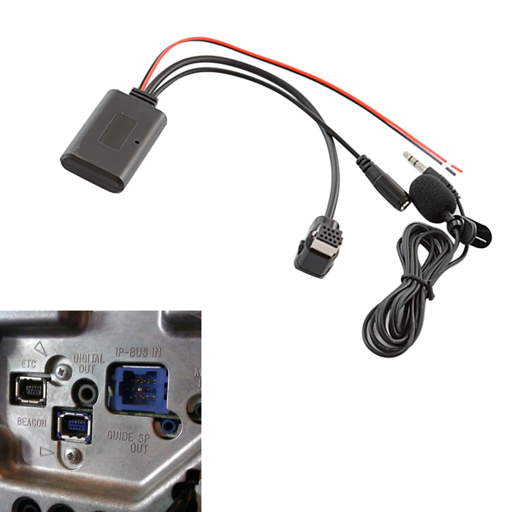 Cable auxiliar Bluetooth 5,0 para coche, micrófono manos libres, adaptador de llamadas gratis para Radio Pioneer, IP-BUS, P99, P01