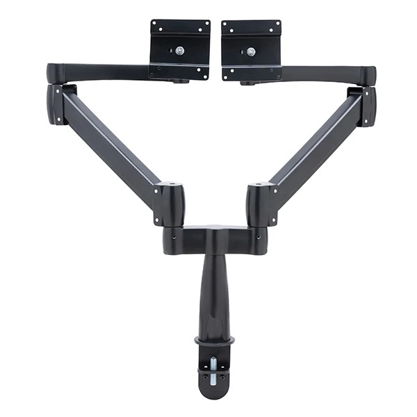 Flexible Gas Spring Folding Bracket Metal Standard Extendable Double monitor riser