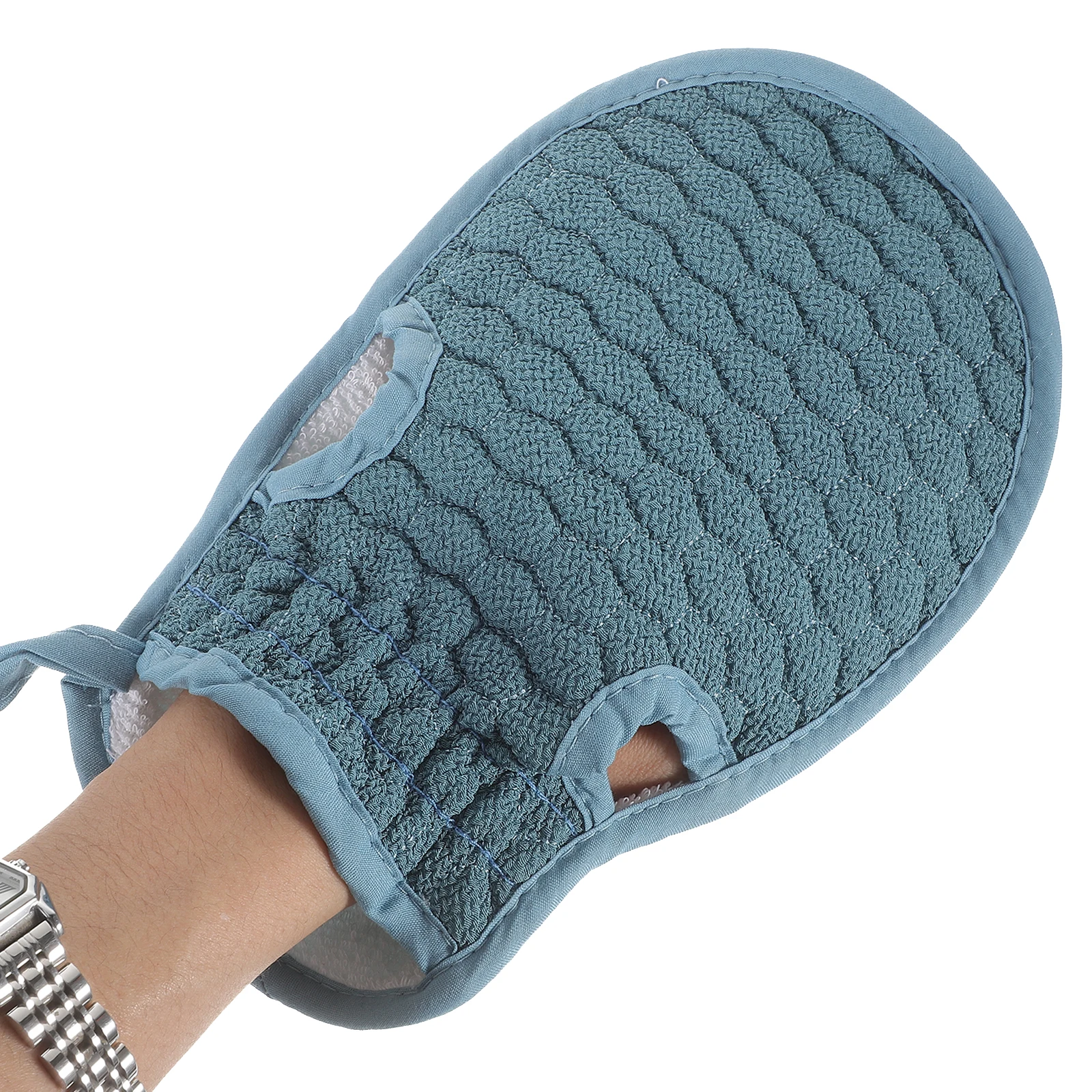 

2 Pcs Bath Towel Glove Set Handkerchief Towels Spa for Sauna Long Shower Rub Back Rubbing Scrubber Miss