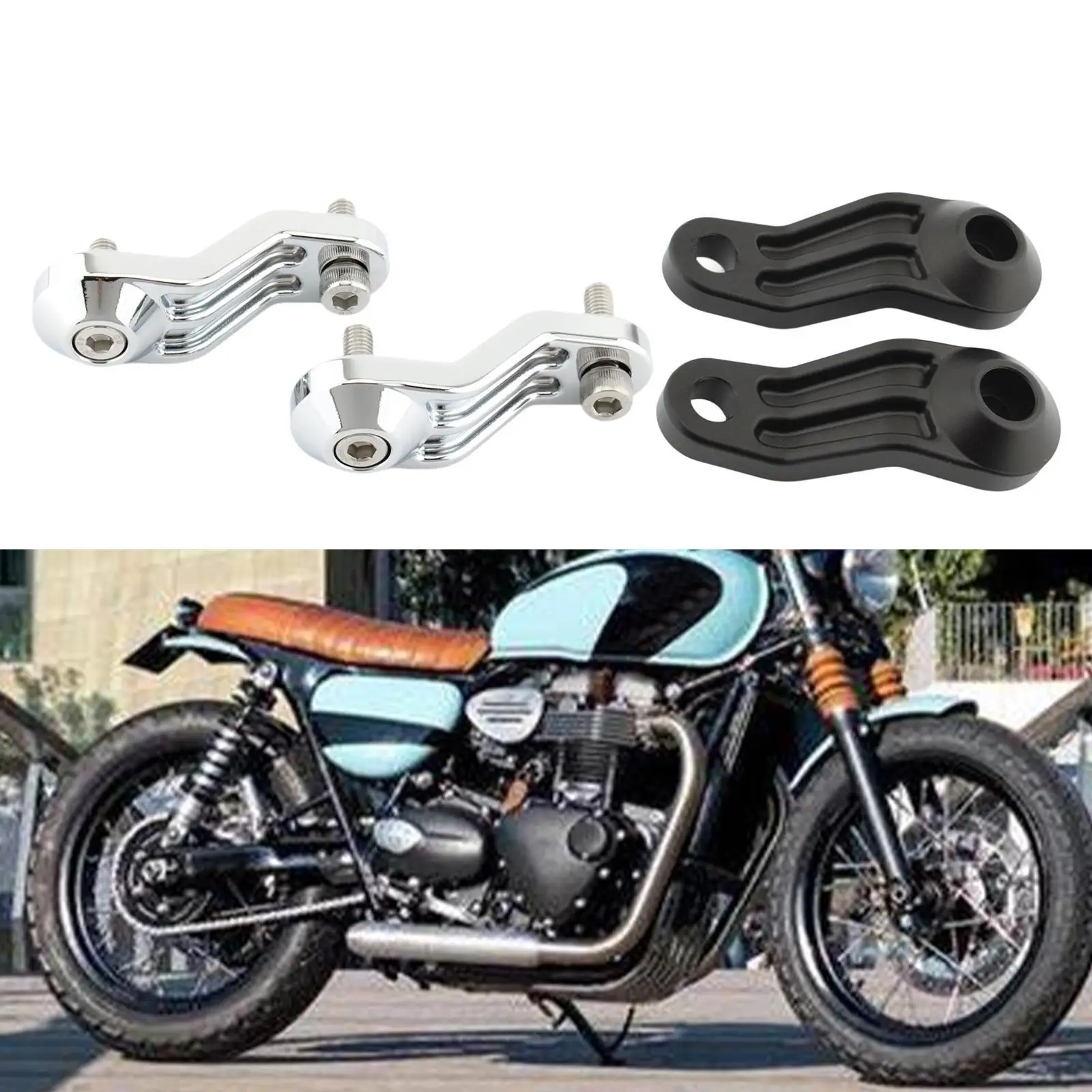 Motorcycle Rear Turn Signal Light Holder Durable Aluminum Alloy Mount Automotive Accessory for Triumph Bonneville T