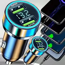 240W Car Charger Fast Charging 2 USB Ports