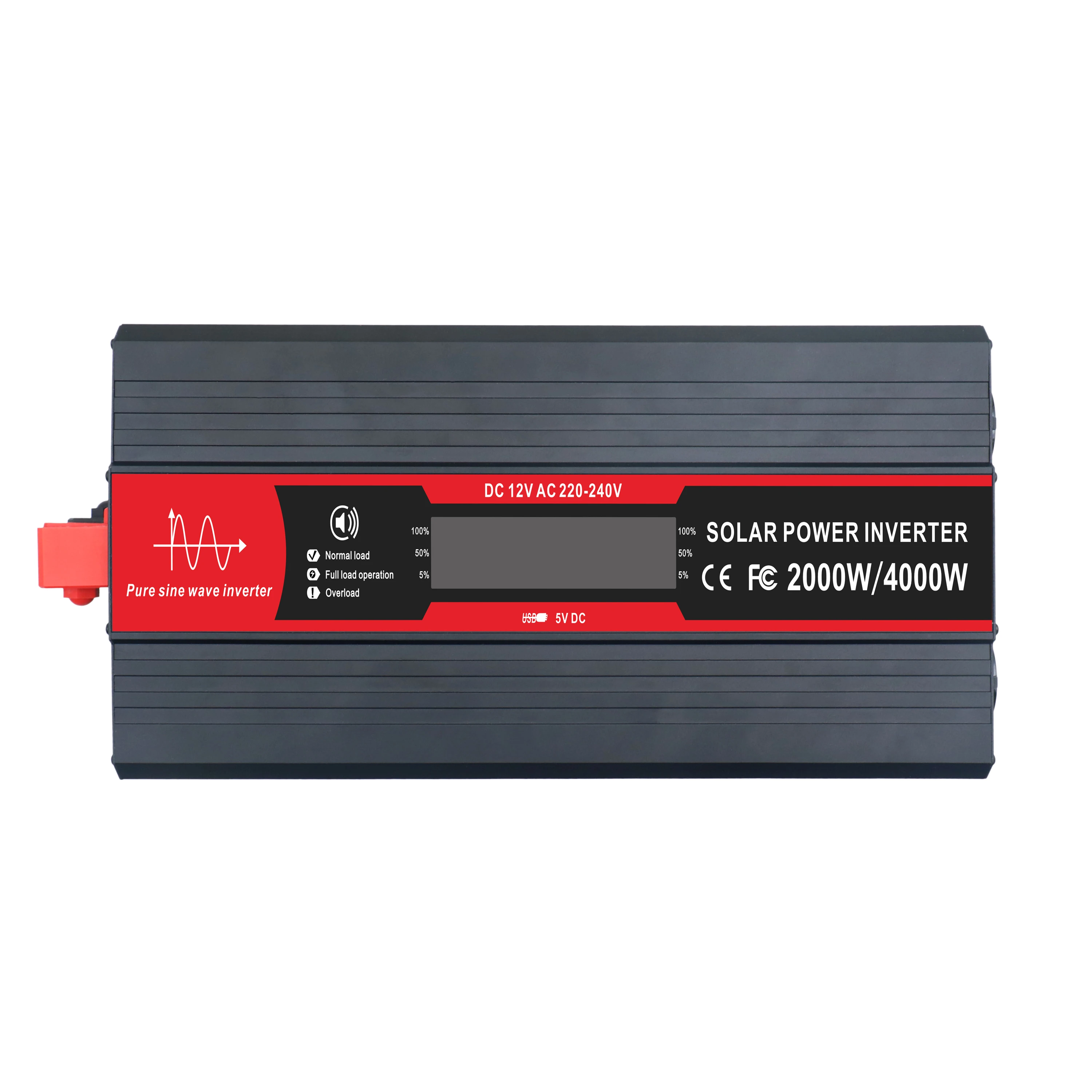 Factory Sale High Power 2000W DC 12V 24V 48V AC 110V 220V Pure Sine Wave Power Inverter for Outdoor Camping 50/60 Hz