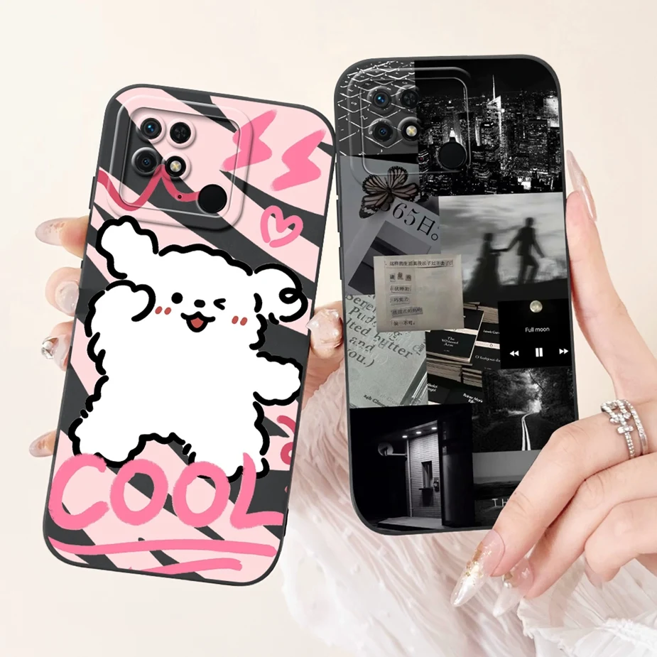 For Xiaomi Redmi 10C Case Cute Funny Cartoon Cover 6.71'' Full Camera Protection Shell For Xiaomi Redmi 10C Redmi10C Soft Fundas