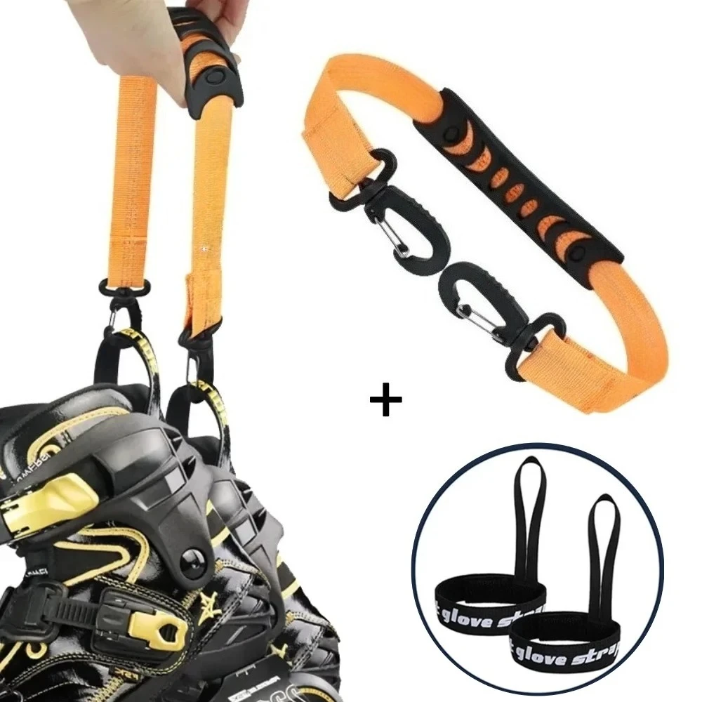 1pc rolo skate sapato levantador alça de bota de esqui portátil tiras de skate inline patins de gelo correias de transporte inverno conjunto de acessórios de esqui