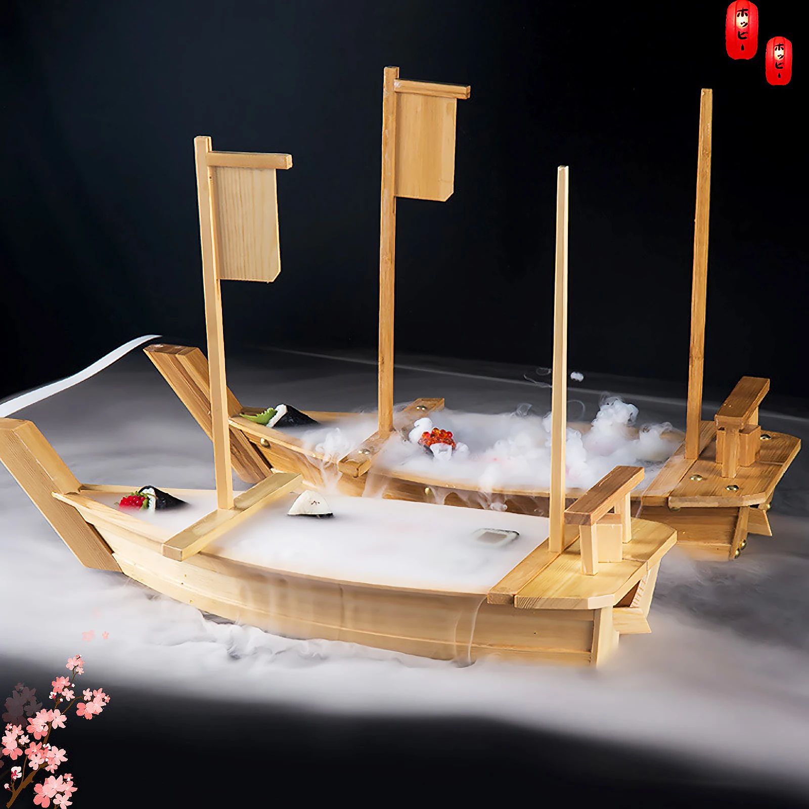 

Sushi Boat Props Style Platters Tray Large Serving Plate Trays Dish Shape Snack